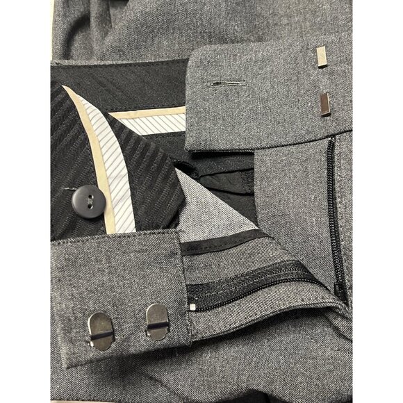 Ann Taylor Loft Pants Womens 8 Gray Marisa Trouser Dress Career Work Office - Picture 6 of 9